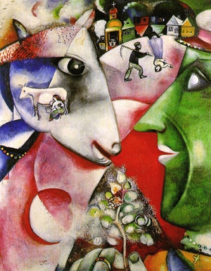 Les hommes sont capables de penser, et dans leurs pensées ils combinent la représentation et la conscience. Cette union résulte de deux facteurs: le premier concerne simplement le sujet et a une connotation subjective, tandis que le second est indépendant et nécessairement objectif. Photo: mondialisation de la pensée. Le symbolisme: l&#039;individu pense (un jeune agriculteur à droite) et unit la représentation dans une conscience (la vache à gauche et tous les symboles internes et externes) - toutes les représentations subjectives et objectives. Les deux apparences sont reliées par une ligne.